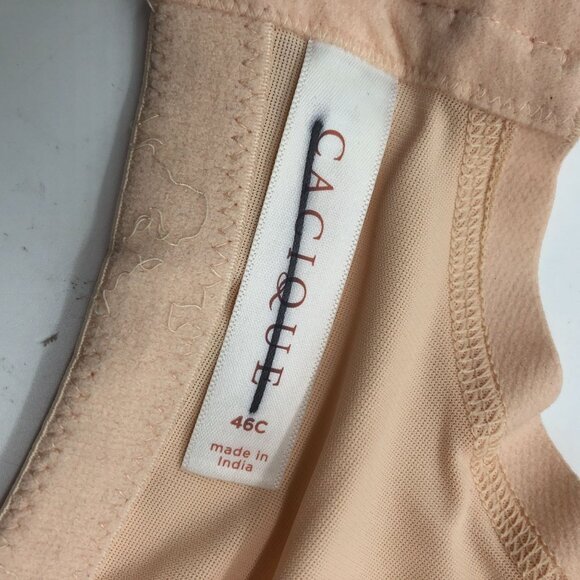 Cacique Beige Boost Plunge Bra Beige 46C - Picture 5 of 6